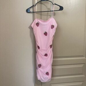 Rue21 Pink Strawberry Mini Dress